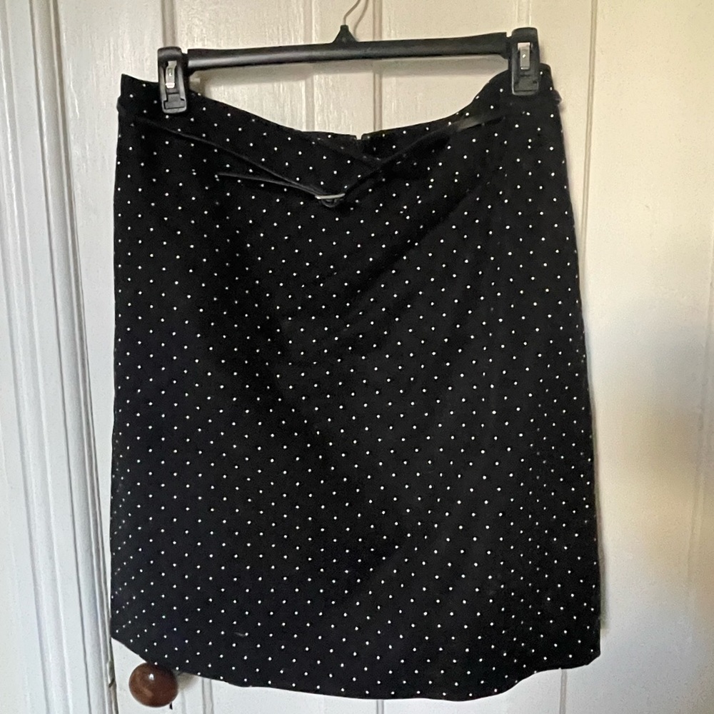 Liz Claiborne Career Black with White Polka Dots